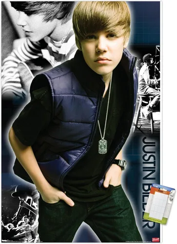 Vista 11 de Trends International Justin Bieber - Póster de pared genial, 14.725 x 22.375 pulgadas, versión enmarcada de madera de granero