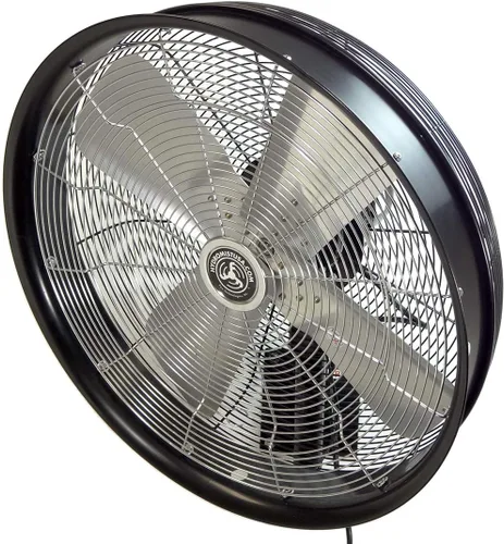 Vista 3 de HydroMist F10-14-006 - Ventilador oscilante de pared (24 pulgadas), 18", Negro