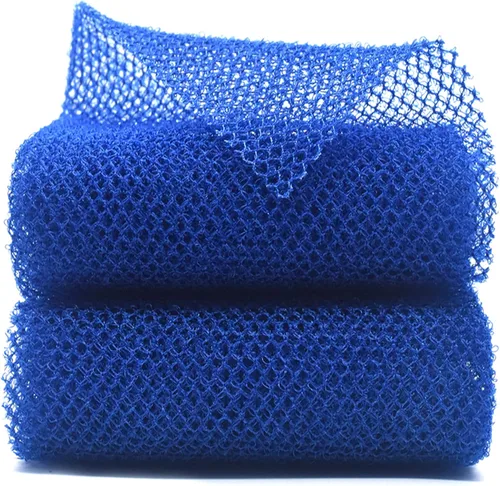 Vista 9 de Exfoliante corporal africano, red exfoliante para baño y ducha (1 unidad, azul)