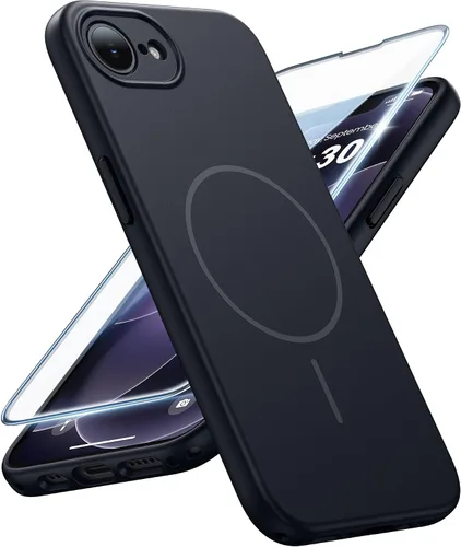 Vista 53 de FNTCASE Funda para iPhone 14 Pro Max color azul: [compatible con Magsafe] Funda magnética mate sólida con [protección completa de la cámara]