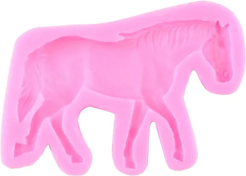 Vista 6 de ZiXiang Molde de silicona para caballo, moldes de herradura para pezuñas de herradura, molde de caramelo para decoración de pasteles de azúcar
