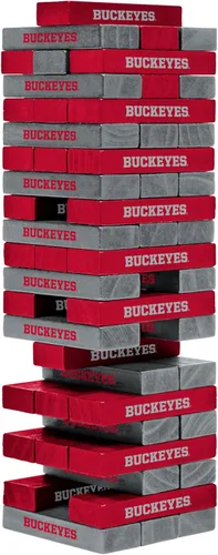 Vista 16 de Wild Sports NCAA Pro Football Tabletop Stackers Block Game for College Football Fan, Dorm Game, Tailgate