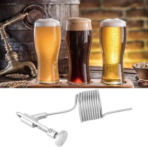 Vista 7 de TOPINCN Válvula de muestreo de fermentación de cerveza de acero inoxidable 304 Desempañador de bobina de fermentador de cerveza casera accesorio