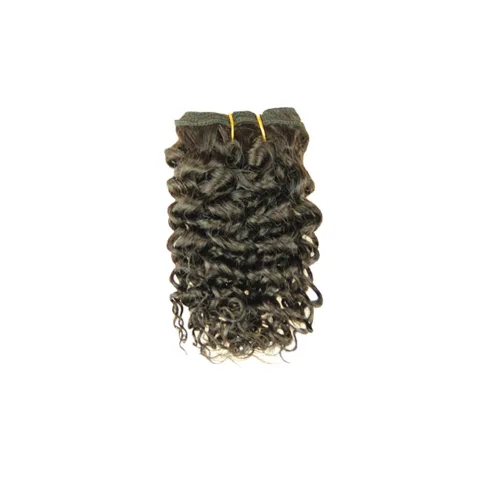 Vista 6 de VIOLET Cabello 8 Pulgadas Brasileño Rizado Profundo Tejido Cabello Corto Humano 6 Paquetes Con Cierre 100% Extensiones de Cabello Humano Sin