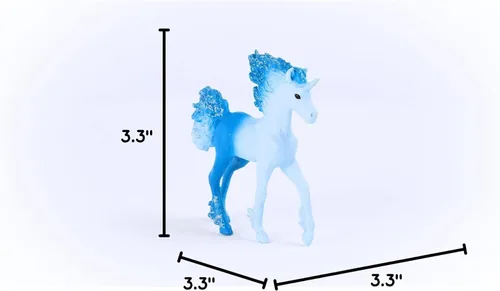 Vista 8 de Schleich bayala Elementa Water Flame Baby Unicorn Toy para niñas y niños - Figura de caballo de fantasía para niños a partir de 5 años