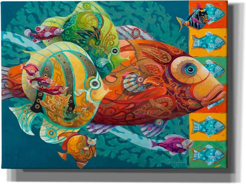 Vista 12 de Epic Graffiti 'The School' de David Galchutt, arte de pared en lienzo, 16 x 12 pulgadas