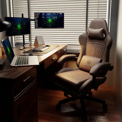 Vista 2 de GTPLAYER ACE-PRO Sillas Gaming Musicales – Altavoces Integrados, Soporte de App y Control Bluetooth, Sillas de Juegos de Computadora con Reposapiés