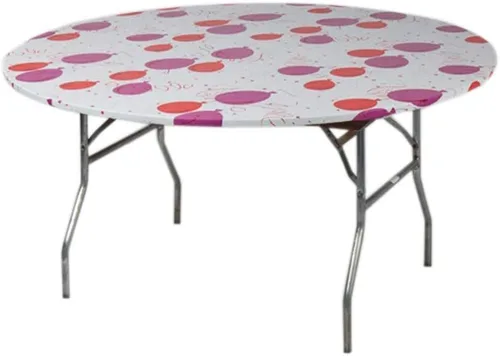 Vista 22 de Kwik-Covers Cubiertas redondas de plástico ajustables de 60 pulgadas, paquete de 5 (negro)