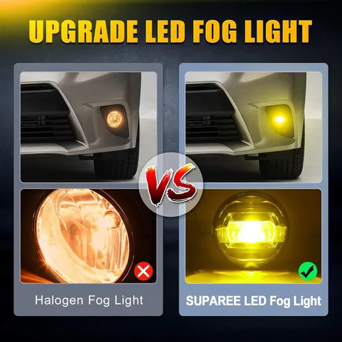 Vista 4 de Suparee. - Conjunto de luces antiniebla LED para Tacoma, Tundra 4runner, Corolla, Camry.