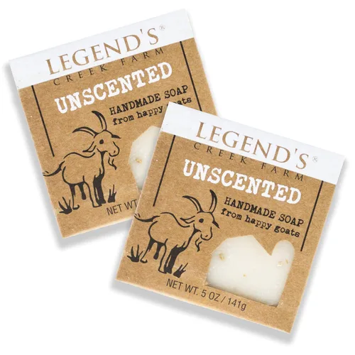 Vista 28 de Legend's Creek Farm Goat Milk Soap - Jabón hidratante limpiador para manos y cuerpo, jabón natural de 5 onzas para piel sensible, hecho a mano
