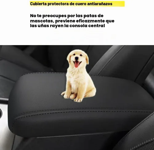 Vista 3 de Blazeray para Kia Optima 2016-2020 Funda para el reposabrazos de la consola central, de piel, antiarañazos, impermeable, protector de reposabrazos