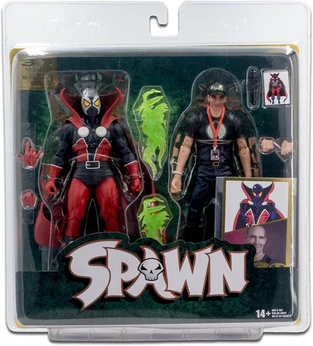 Vista 13 de McFarlane Toys - Figura de acción de Spawn & Todd McFarlane de 7 pulgadas, 2 unidades, 30 aniversario