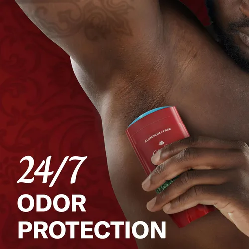 Vista 4 de Old Spice Desodorante sin aluminio para hombres, protección contra olores 24/7, aroma característico 24/7 y frescura duradera, se pone limpio, as