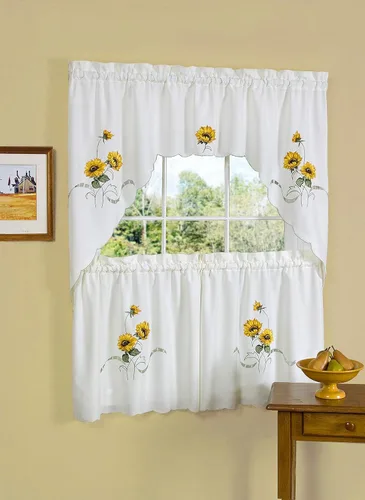 Vista 2 de Achim Home Furnishings - Juego de cortinas con diseño de amanecer