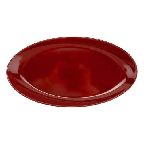 Vista 2 de G.E.T. OP-1580-CHI - Plato ovalado para servir con 15 chiles, apto para lavavajillas, plástico de melamina, colección Osslo