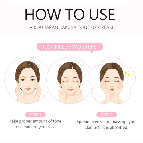 Vista 5 de Crema hidratante facial para tonificar, Sakura Essence Glow Crema hidratante facial de 1.06 onzas líquidas, piel seca y suave, ligera, nutritiva