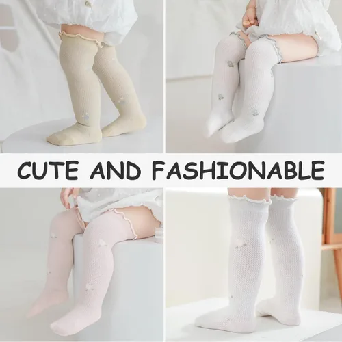 Vista 6 de ZURLEFY Nuevos calcetines de malla de verano para bebés, niños y niñas pequeñas, calcetines para recién nacidos, accesorios esenciales para bebés