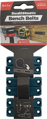 Vista 5 de StealthMounts Cinturón de banco – Soporte universal para herramientas Juego de funda de herramientas – Paquete de 6 Base de almacenamiento