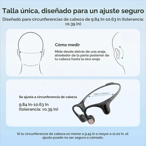 Vista 2 de dreame Aqua Plus Auriculares de conducción ósea, auriculares de oreja