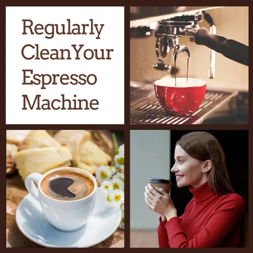 Vista 7 de Kit de cepillos de limpieza para cafetera, 2 cepillos de limpieza de café con cucharas y 2 cabezales de cepillo extraíbles para máquina de café