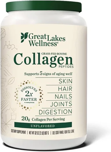 Vista 13 de Great Lakes Wellness Polvo de Péptidos de Colágeno para Piel, Cabello, Uñas, Articulaciones y Digestión - Sin Sabor - Disolución Rápida Hidrolizado