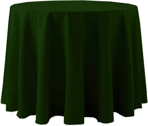 Vista 26 de Ultimate Textile Cotton-Feel - Mantel redondo de 90 pulgadas para comedor, color berenjena, color morado