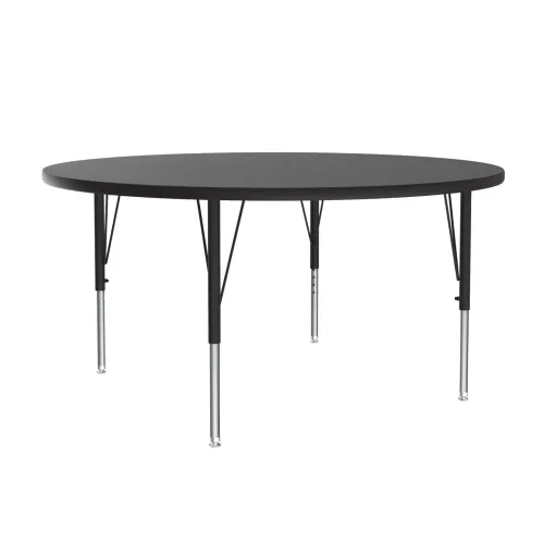 Vista 30 de Correll Mesa de Actividades Rectangular para Aula de 24"x36", Altura Ajustable (19"-29"), Granito Negro Laminado Térmico Fusionado Duradero