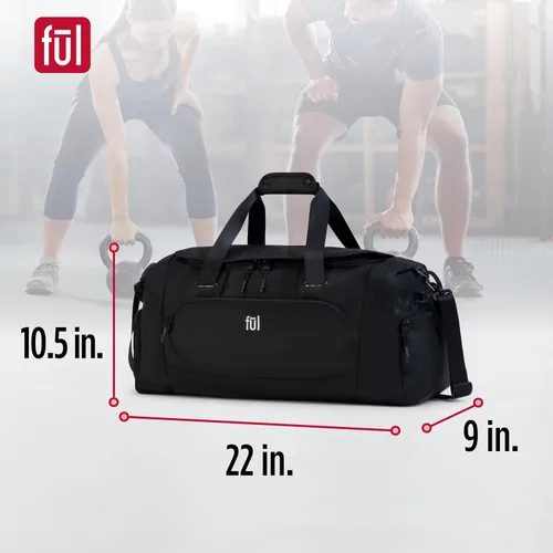 Vista 5 de FUL Tactics 22 Inch Duffel Bag, Siege Small Travel Carry on Luggage with Handles and Shoulder Strap