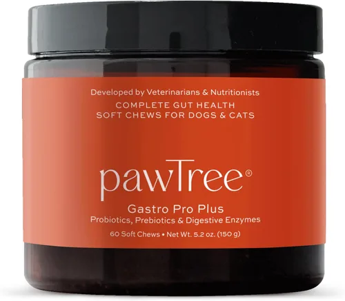 Vista 6 de pawTree Gastro Pro Plus® para perros y gatos - Probióticos, prebióticos y enzimas digestivas - para estómago sensible, problemas digestivos, heces
