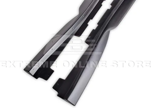 Vista 8 de Repuesto para modelos Chevrolet Camaro LT LS RS SS 2016 Par de extensión de panel basculante de falda lateral estilo EOS T6