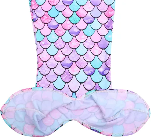 Vista 6 de TFJH E Traje de baño de 3 piezas para niñas y niñas, bikini con cola de pez de 3 a 10 años
