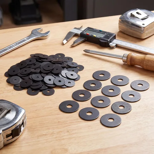 Vista 6 de Yaocom 200 Pieces 1/4" x 1-1/4" Zinc Fender Washers Thickness 1mm Fender Washers for Wood and Wet Environment