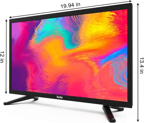 Vista 7 de TuTu TV LED de 22 pulgadas, TV de pantalla plana FHD 1080P con audio Dolby con HDMI, USB, VGA, RCA, TV o monitor no inteligente para habitación