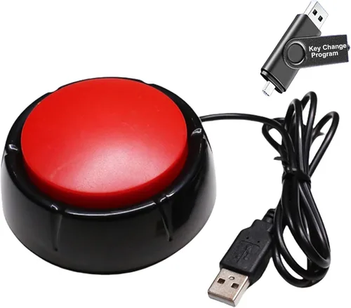 Vista 11 de Teclado macro USB programable, botón de decisión de política principal, ajuste programable con una sola mano y teclado de control de interruptor