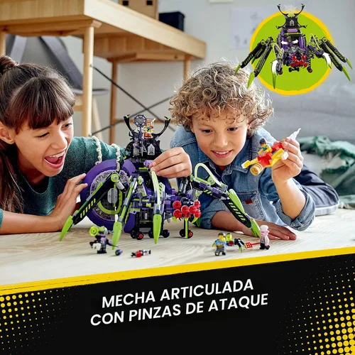 Vista 2 de LEGO Monkie Kid Spider Queen 80022 Kit de construcción de base aracnoidea (1,170 piezas)