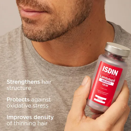 Vista 3 de ISDIN Lambdapil Hair Density Capsules For HIM