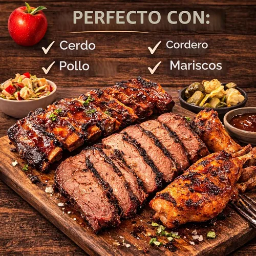 Vista 6 de Trozos de madera de manzana, 10 libras para ahumar y asar a la parrilla