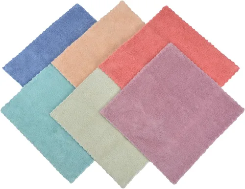 Vista 5 de Trapo de microfibra multifuncional para muebles de casa, trapos reutilizables, paños de cocina, paños absorbentes y de secado rápido, 6