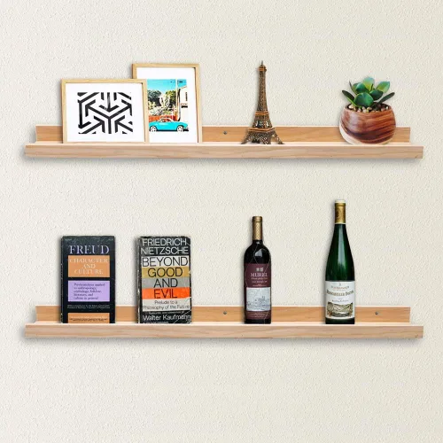 Vista 5 de Azsky - Estantería flotante para pared, estante de pared, estante para galería, guardería, estantería de 12 pulgadas, juego de 1