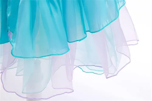Vista 6 de Disfraz de sirena para niñas 2023, vestido de fiesta de princesa sirena