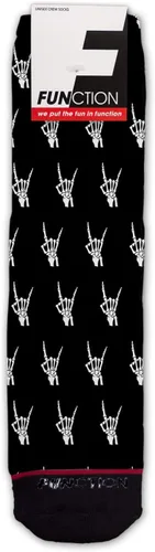 Vista 5 de Función calcetines de moda con patrón de manos de rock and roll de metal, Multi