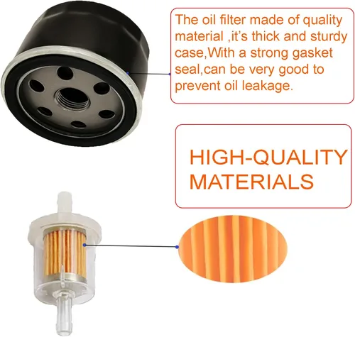 Vista 4 de 49065-7007 49065-0721 Filtro de aceite de repuesto para Kawasaki FX600V FR691V FR730V FR651V FR541V FR600V FS730 FS451V FS481V John Deere GY20577