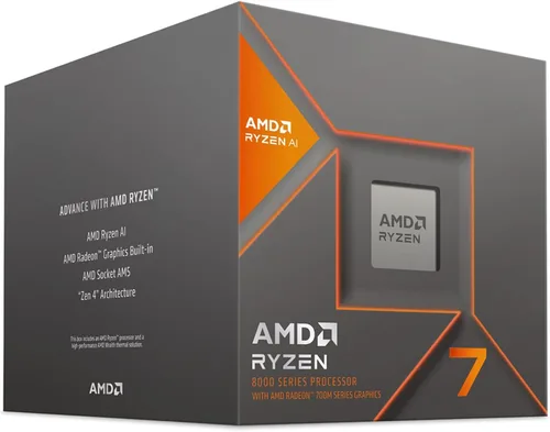 Vista 5 de Procesador para computadora de escritorio AMD Ryzen 7 8700G de 8 núcleos, 16 hilos