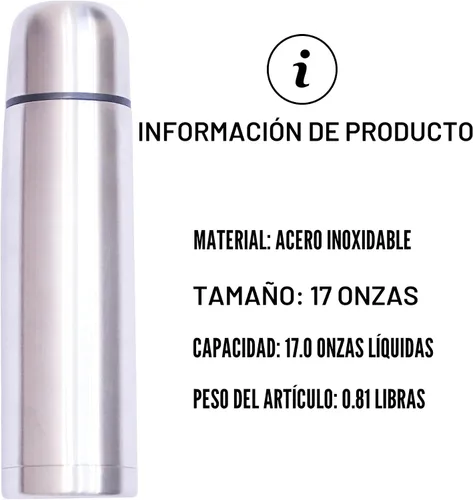 Vista 6 de Mejor Termo de Café de Acero Inoxidable Libre de BPA y Aislamiento de Triple Pared Agua Caliente y Bebidas Frías por Horas Perfecto