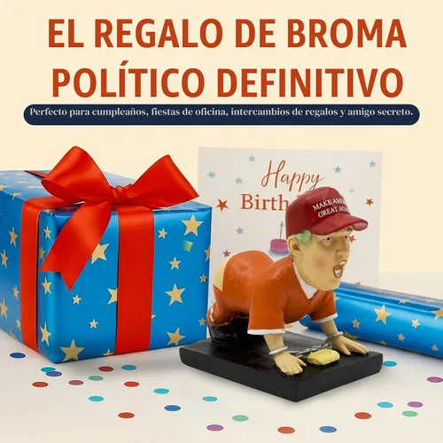 Vista 5 de Soporte para bolígrafo Donald Trump, mercancía de Donald Trump. Regalos divertidos para hombres, regalos de elefante blanco para adultos. Regalos
