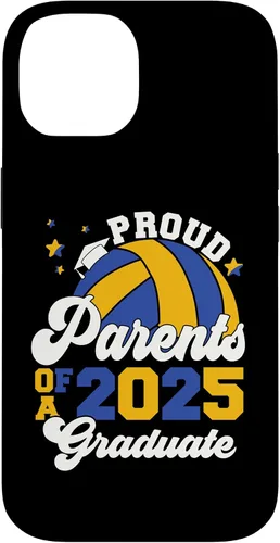 Vista 4 de iPhone 16 Parents of a 2025 Graduate Senior Graduation Volleyball Case