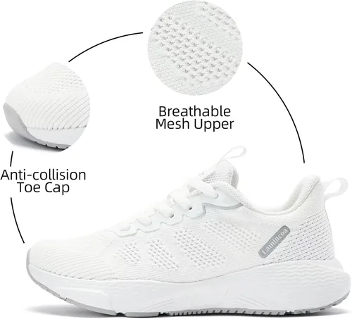 Vista 2 de Lamincoa Zapatos para caminar para mujer, tenis para correr, tenis y gimnasio
