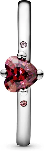 Vista 3 de PANDORA Jewelry You and Me - Anillo de circonita cúbica en plata de ley Metal Zirconia cúbica