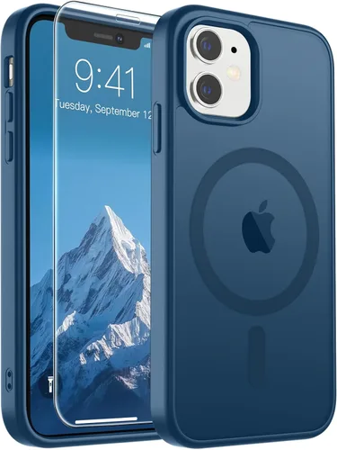 Vista 285 de SUPFINE Funda magnética para iPhone SE 2022 (3ª)/2020 (2ª), iPhone 8 (compatible con MagSafe) (protección contra caídas de grado militar), funda