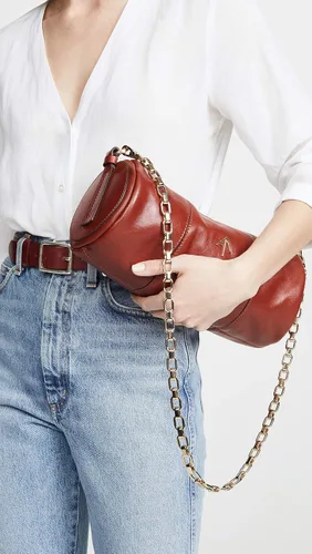 Vista 3 de MANU Atelier Bolso de hombro cilíndrico para mujer